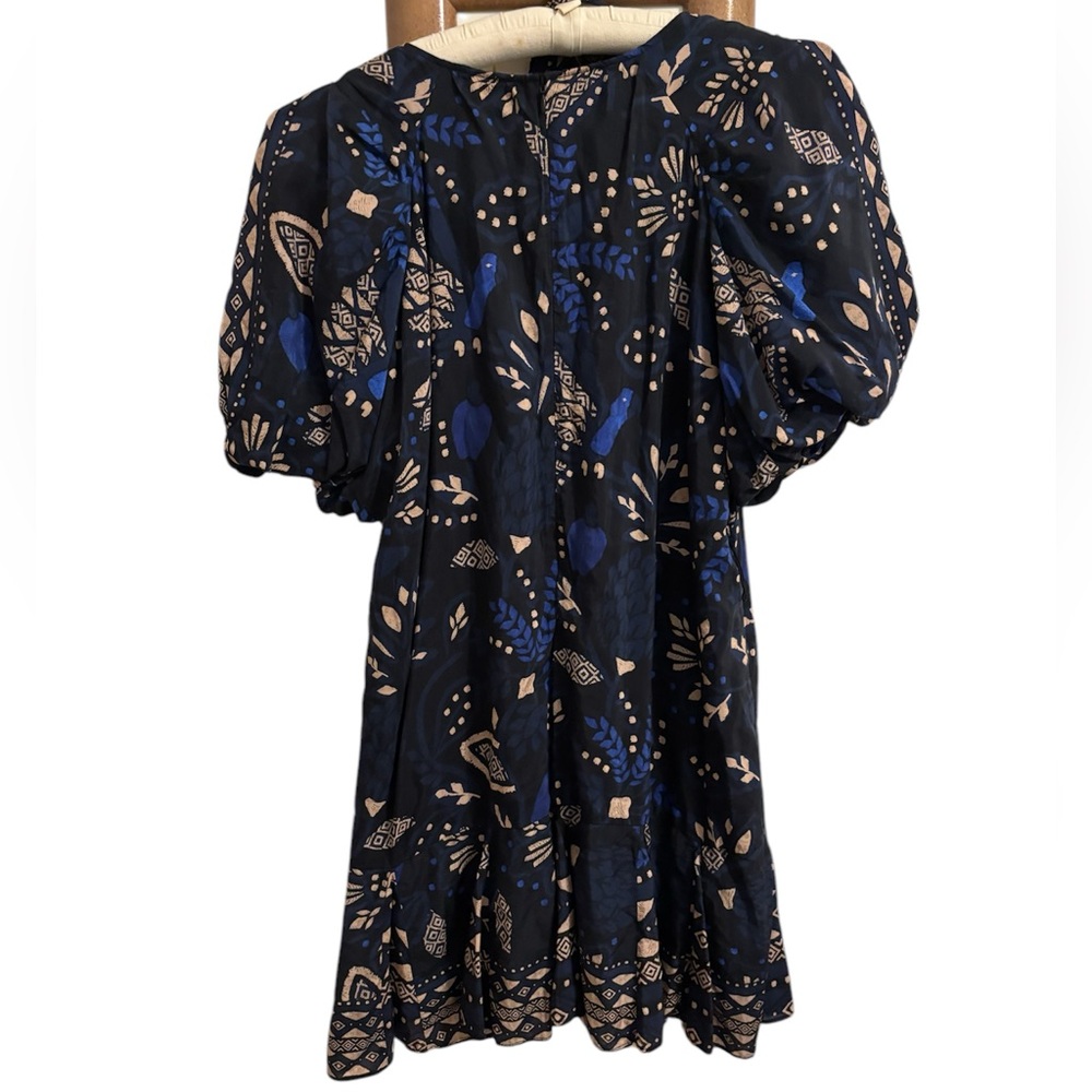 FARM Rio Blue and Gold Mini Dress - Picture 3 of 9